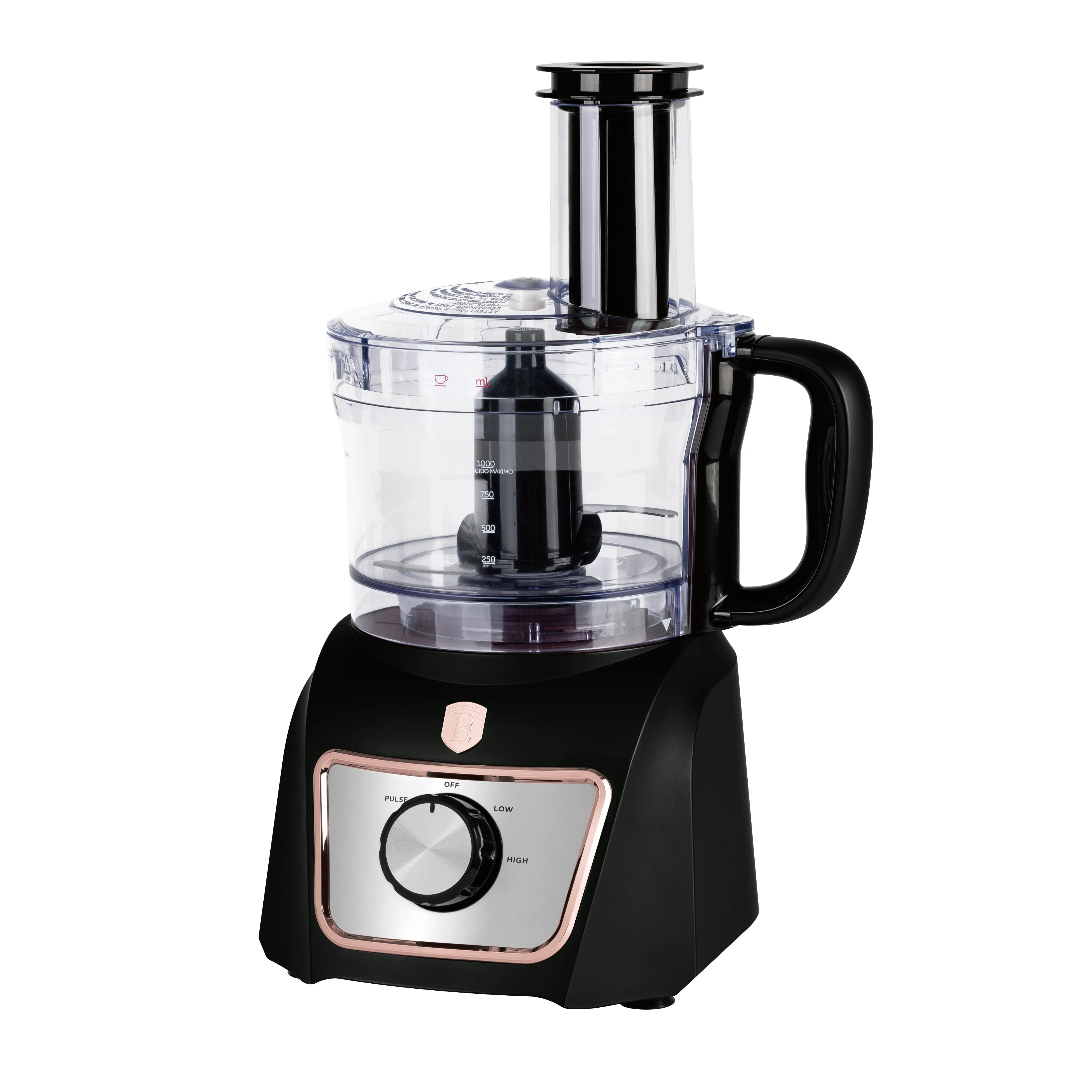 Robot de Bucătărie 8 în 1, Negru-Rose Gold