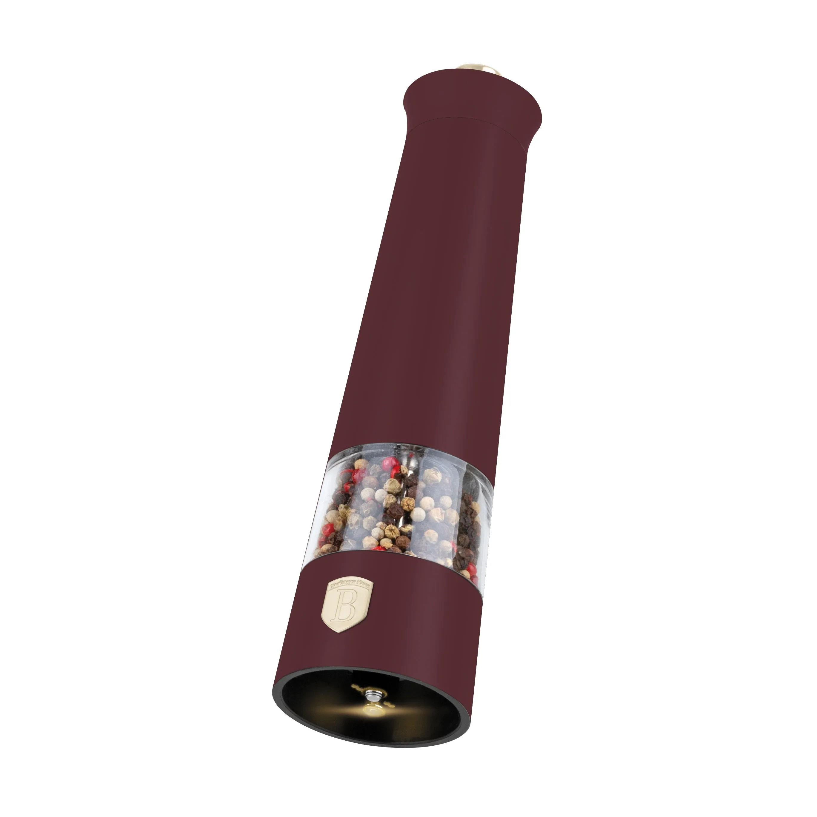 Set 2 Râșnițe Electrice pentru Sare și Piper, Bordeaux — 2