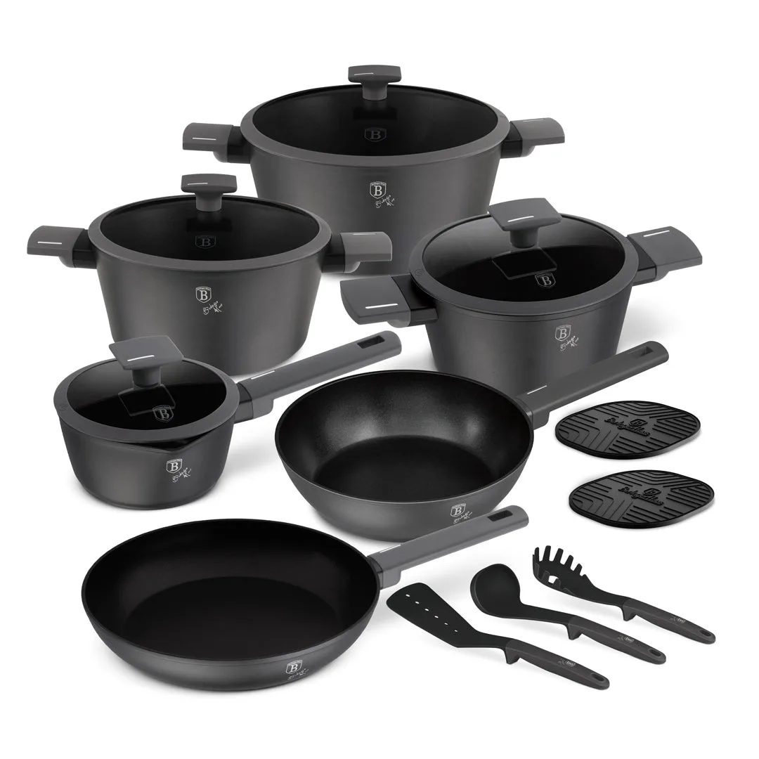 Set Vase de Gătit | 15 Piese, Antracit — 2